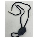 Haida Gwail Raven argillite carved bolo tie