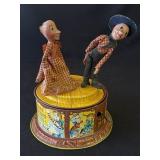 Vintage Mattel tin music box toy