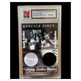 Sandy Koufax 1/1 replica piece of jersey and bat