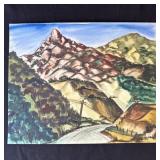 Vintage P. Resnack signed watercolor painting