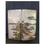 Sterling silver 950 Japanese cigarette case