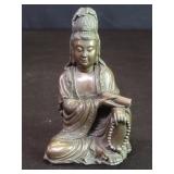 Vintage bronze clad Buddha figure