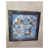 Jiang Tiefeng signed "Line Symphony" serigraph