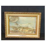 Mixed media "Natural Rock" G Frank  framed wall
