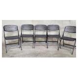 5 Mity-Lite folding chairs