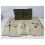 Group of vintage bank bags