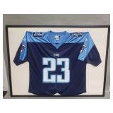Signed Blaine Bishop Tennessee Titans jersey