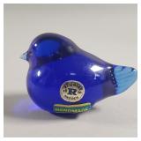 Vintage Reijmyre Swedish cobalt blue art glass