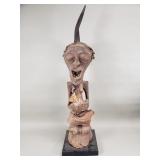 Vintage African carved wood figurine