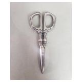 Antique sterling silver handle grape shears
