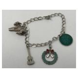 Vintage Danecraft sterling charm bracelet