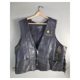 Vintage Leather biker vest
