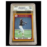 1990 Arizona State Barry Bonds card graded 10