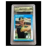 1987 Fleer Update Mark McGuire rookie graded 10