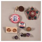 Group of vintage pins