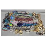 Group of costume jewelry