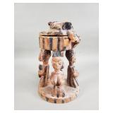 Vintage carved wood sculpture