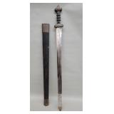 Vintage Asian style brass and iron sword with