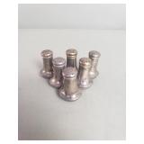 Vintage CW sterling silver salt and pepper shakers