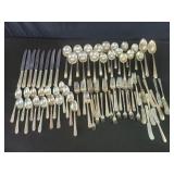72-piece International sterling silver flatware