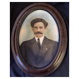 Antique framed portrait