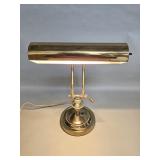 Vintage polished brass adjustable bankers desk