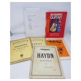 Vintage sheet music books