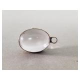 Victorian "pool of light" rock crystal cabochon