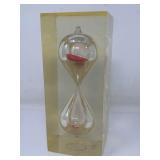 Vintage resin inclusion hourglass sand timer
