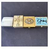 Lot of small vintage trinket boxes