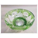 Vintage crystal bohemian bowl