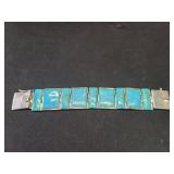 Reynetsa Leland sterling silver and opal bracelet