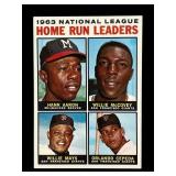1964 Topps National League home run leaders hank