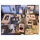 Antique cabinet cards/photos large lot