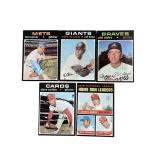 Lot of 1971 Topps baseball cards: Tom Sever,