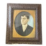 Framed antique portrait