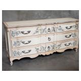 John Widdicomb dresser with floral motifs