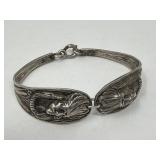 Native American-style sterling bracelet