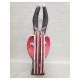 Vintage Baule "Goli Glin" carved wood mask on