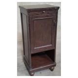 Contemporary bedside cabinet with pull-out tray