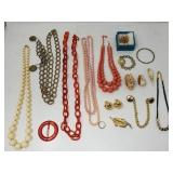 Group of costume jewelry