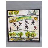 Signed Aaron Birnbaum oil on canvas