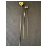Lot of 3 vintage stick pins