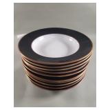 Group of 10 vintage USSR porcelain deep plates