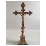Vintage brass crucifix