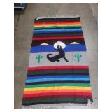 Handmade Mexican serape blanket