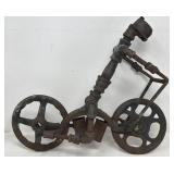 Vintage rustic metal bike sculpture