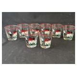 Lot of vintage cocktail glasses