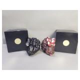 Pair of Rello ruby collector candles (2020) 1