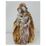 Vintage Italian terracotta Madonna and Child